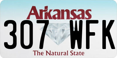 AR license plate 307WFK