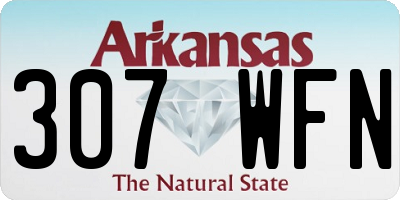 AR license plate 307WFN