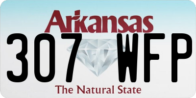 AR license plate 307WFP