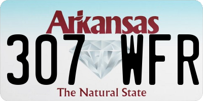 AR license plate 307WFR