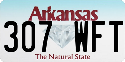 AR license plate 307WFT
