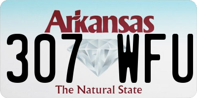 AR license plate 307WFU
