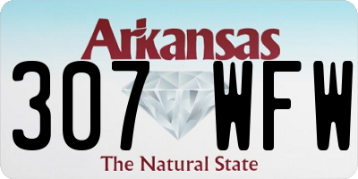 AR license plate 307WFW