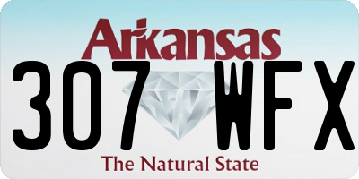 AR license plate 307WFX