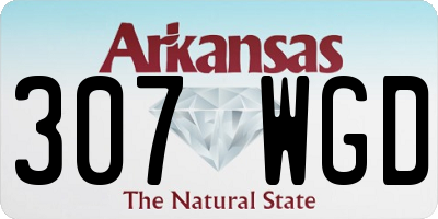 AR license plate 307WGD