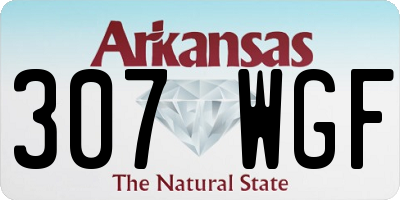 AR license plate 307WGF