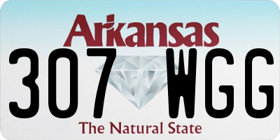 AR license plate 307WGG