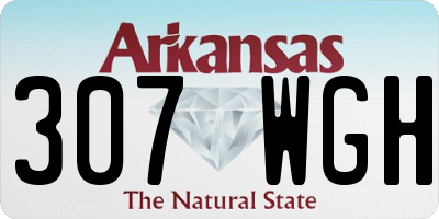 AR license plate 307WGH