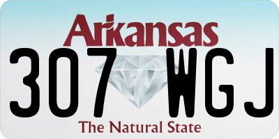 AR license plate 307WGJ