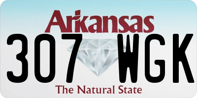 AR license plate 307WGK