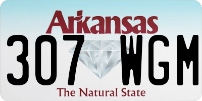 AR license plate 307WGM