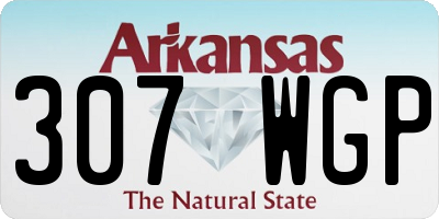 AR license plate 307WGP