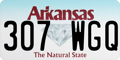 AR license plate 307WGQ