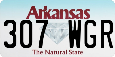 AR license plate 307WGR