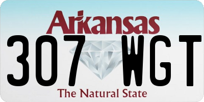 AR license plate 307WGT