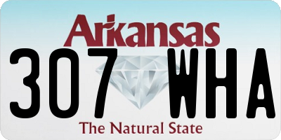 AR license plate 307WHA