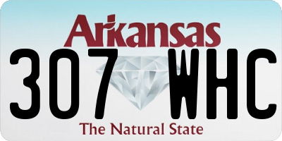 AR license plate 307WHC