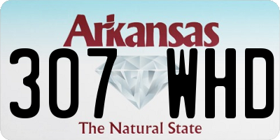 AR license plate 307WHD