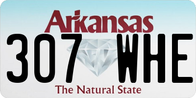 AR license plate 307WHE