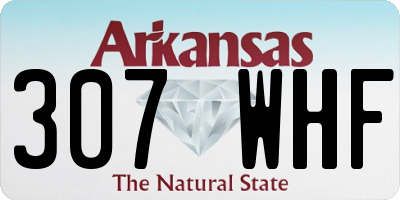 AR license plate 307WHF