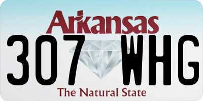 AR license plate 307WHG
