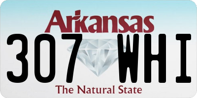 AR license plate 307WHI