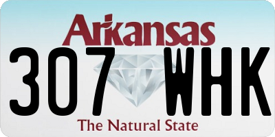 AR license plate 307WHK