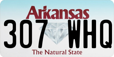 AR license plate 307WHQ