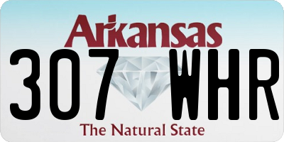 AR license plate 307WHR