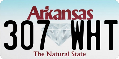 AR license plate 307WHT