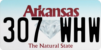 AR license plate 307WHW