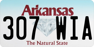 AR license plate 307WIA