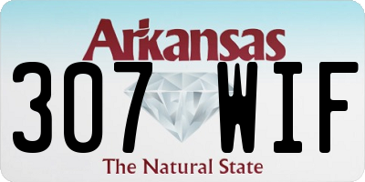 AR license plate 307WIF