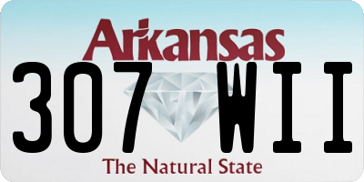 AR license plate 307WII