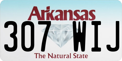 AR license plate 307WIJ