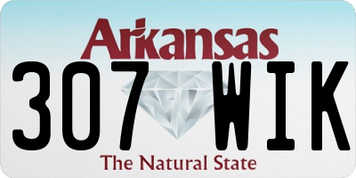 AR license plate 307WIK