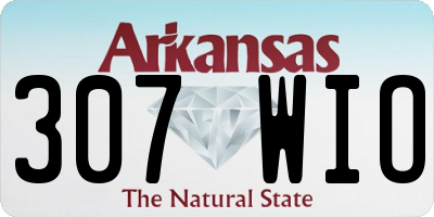 AR license plate 307WIO