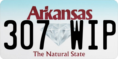 AR license plate 307WIP