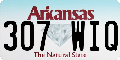 AR license plate 307WIQ
