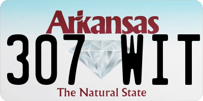 AR license plate 307WIT