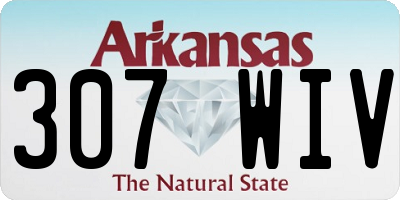 AR license plate 307WIV