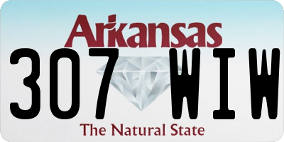 AR license plate 307WIW