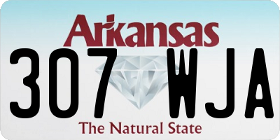 AR license plate 307WJA
