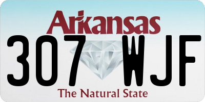 AR license plate 307WJF