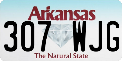 AR license plate 307WJG