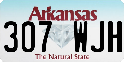 AR license plate 307WJH