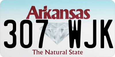 AR license plate 307WJK