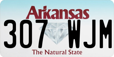 AR license plate 307WJM
