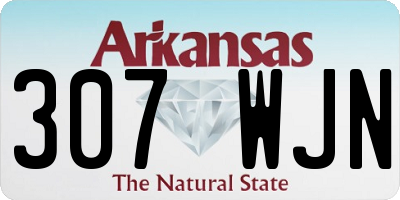 AR license plate 307WJN