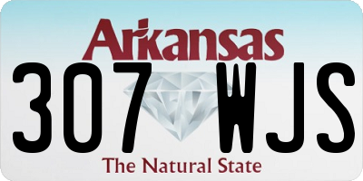 AR license plate 307WJS
